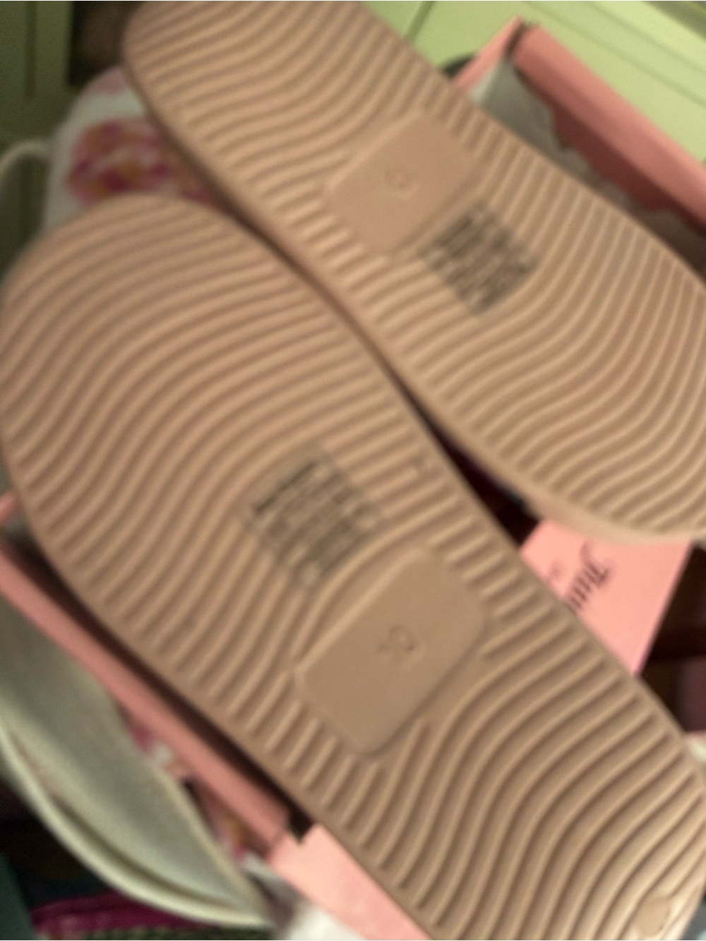 Juicy Couture Pink Floral Crystal-Embellished Slide Sandals - Picture 4 of 4